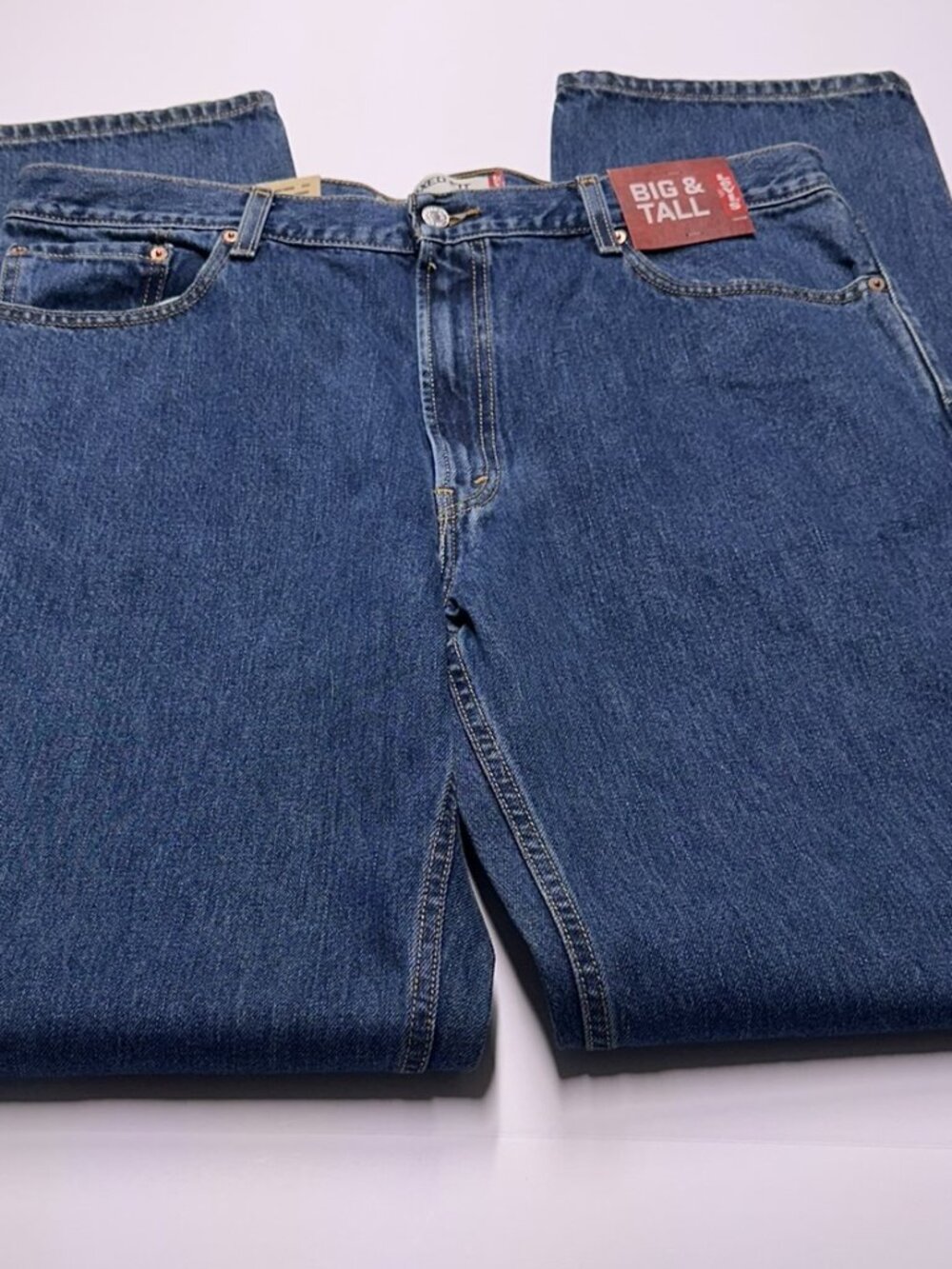 Levi’s 550 Relaxed Fit Jeans 40x38 Medium Wash NWT Big & Tall Extra Long Taper